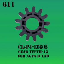 CL+P4-E6605-GEAR-TEETH 13-FOR-AGFA-D LAB-PART