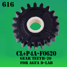 CL+P4-F0620-GEAR-TEETH 20-FOR-AGFA-D LAB-PART