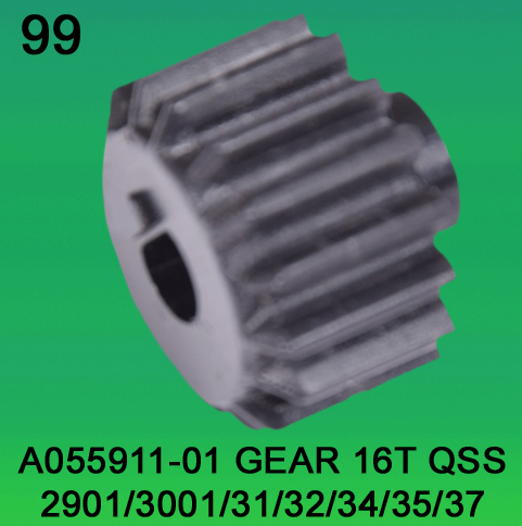 A055911-01 Gear Teeth-16 for Noritsu 2901, 3001, 3101, 3201, 3401, 3501, 3701