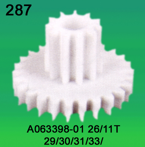 A063398-01 Gear Teeth 26/11 for Noritsu 2901, 3001, 3101, 3300